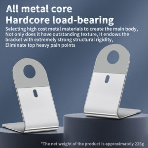 icoco Premium Carbon Steel Magnetic Phone Stand Ultra Strong N52 Magnets Integrated Desktop Charging Dock