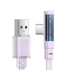 USB 2.0 to USB C Charger Cable 100W Fast Charging 90° Right Angle Elbow USB C Cable Type C Charging Cable for iPhone 17 Pro ProMax Plus Galaxy S26/S25+Ultra iPad MacBook