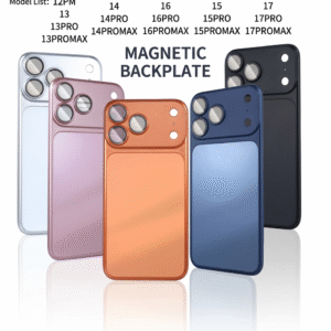 Premium AG Matte Glass Magnetic Case with Integrated Camera Protector for iPhone Model